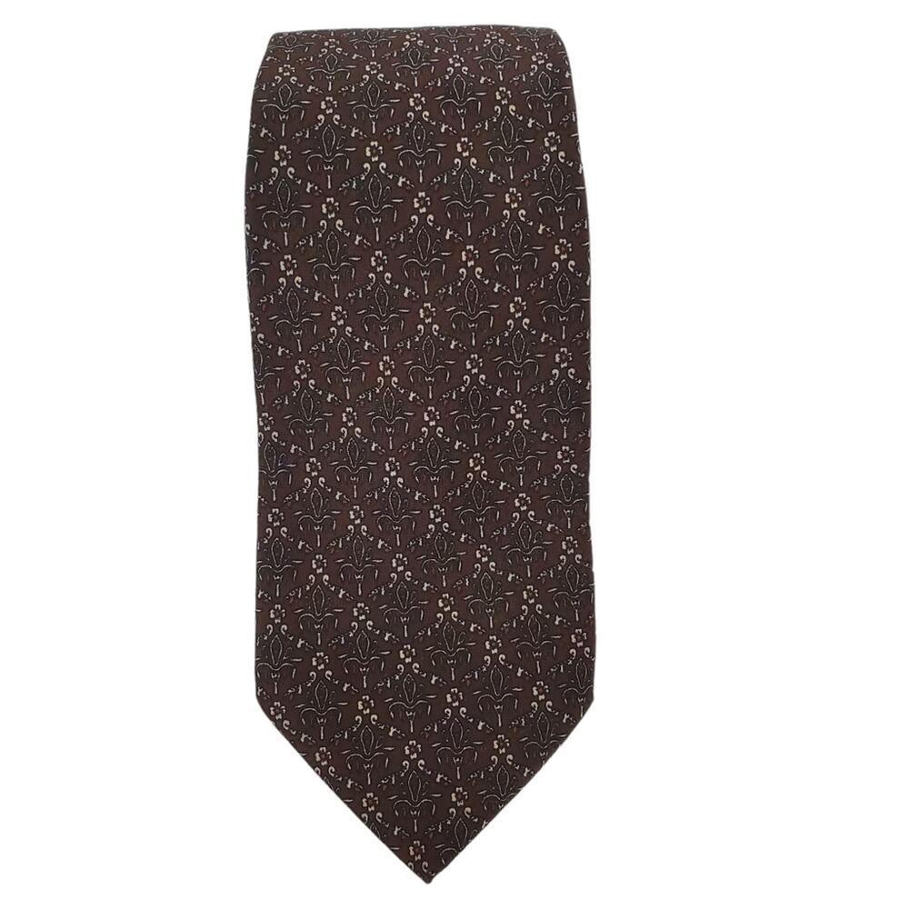 Valentino Vintage Fleur De Lis Tie